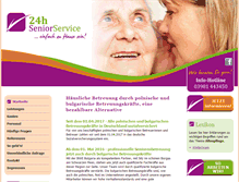 Tablet Screenshot of 24h-seniorservice.de
